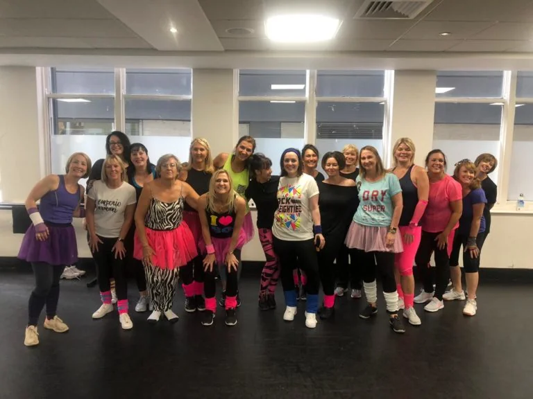 Flashdance hen party dance class in Oxford